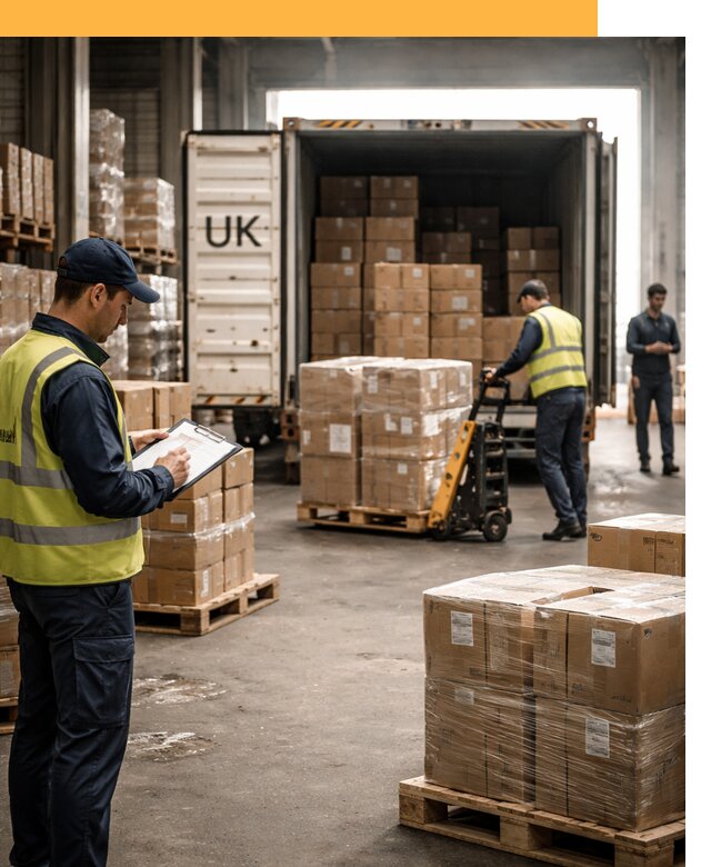 Доставка грузов из Великобритании с таможенным оформлением от 12754