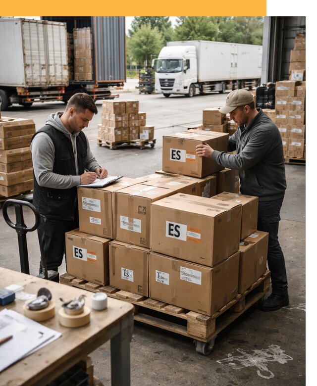 Доставка грузов в Испанию автотранспортом от 35711 руб