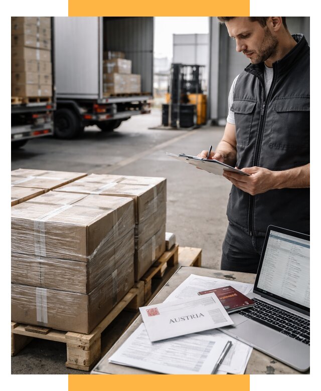 Доставка в Австрию от 66320 р. Логистика и экспорт СетСервис-Глз