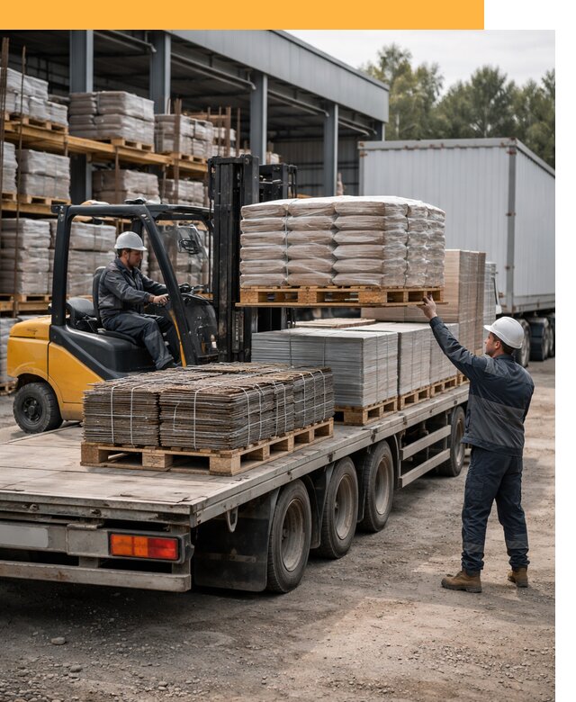 Перевозка строительных материалов по миру от 5612 руб