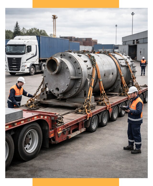 Перевозка тяжеловесных грузов под ключ от 153045 р. | СетСервис-Глз